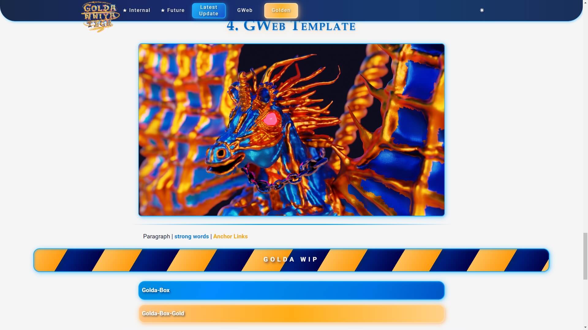 GWeb SCSS Style screenshot