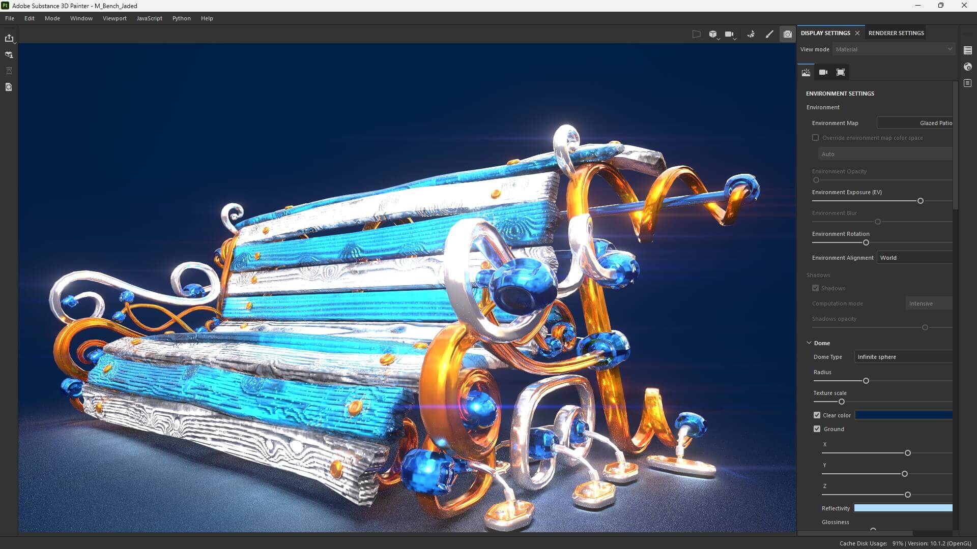 Jaded Bench Render