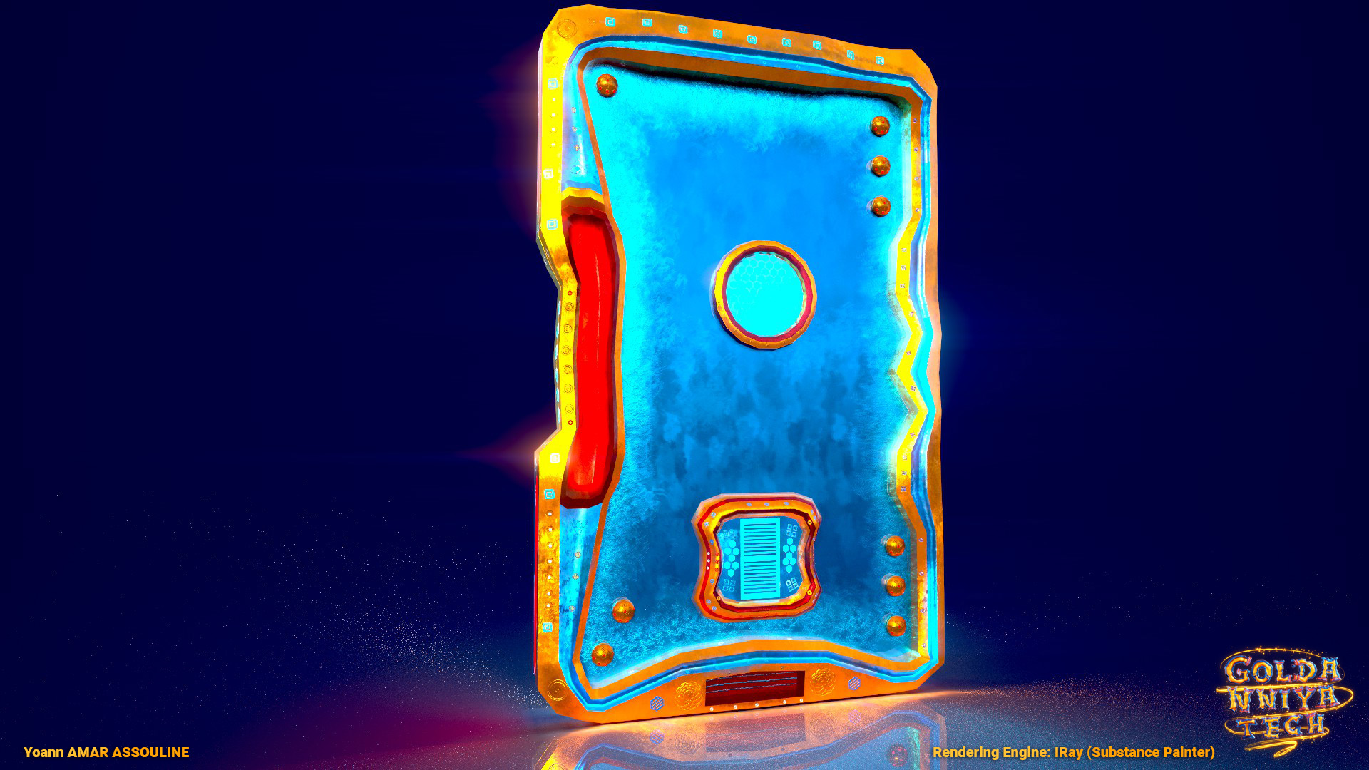 Goldanniyatech Gate Light Render