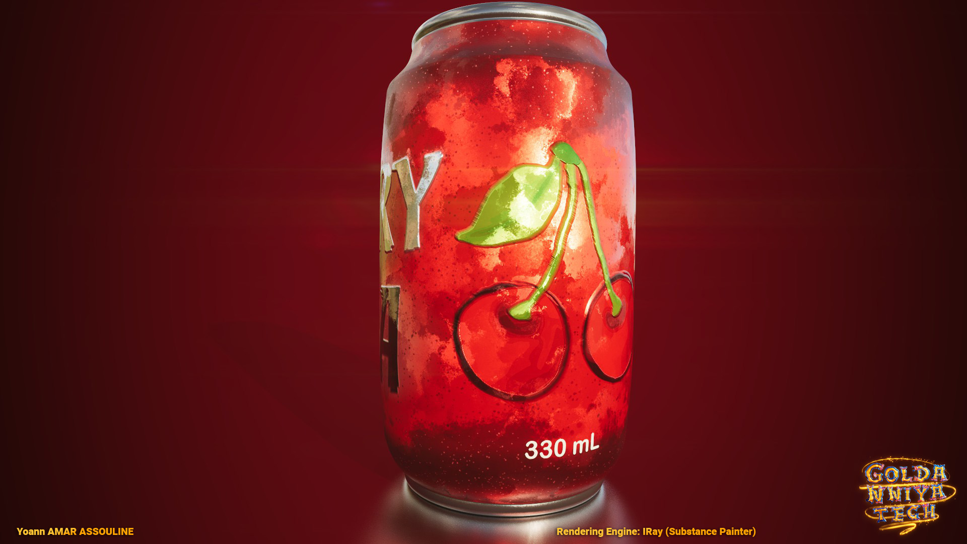 Soda Cherry Render