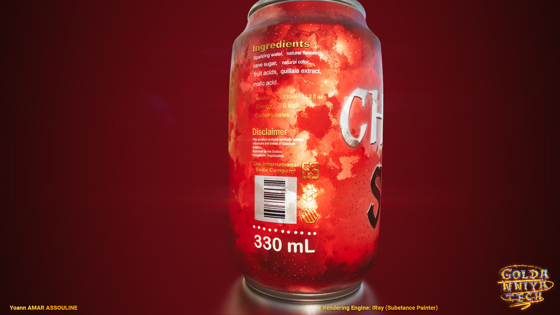 Soda Cherry Render