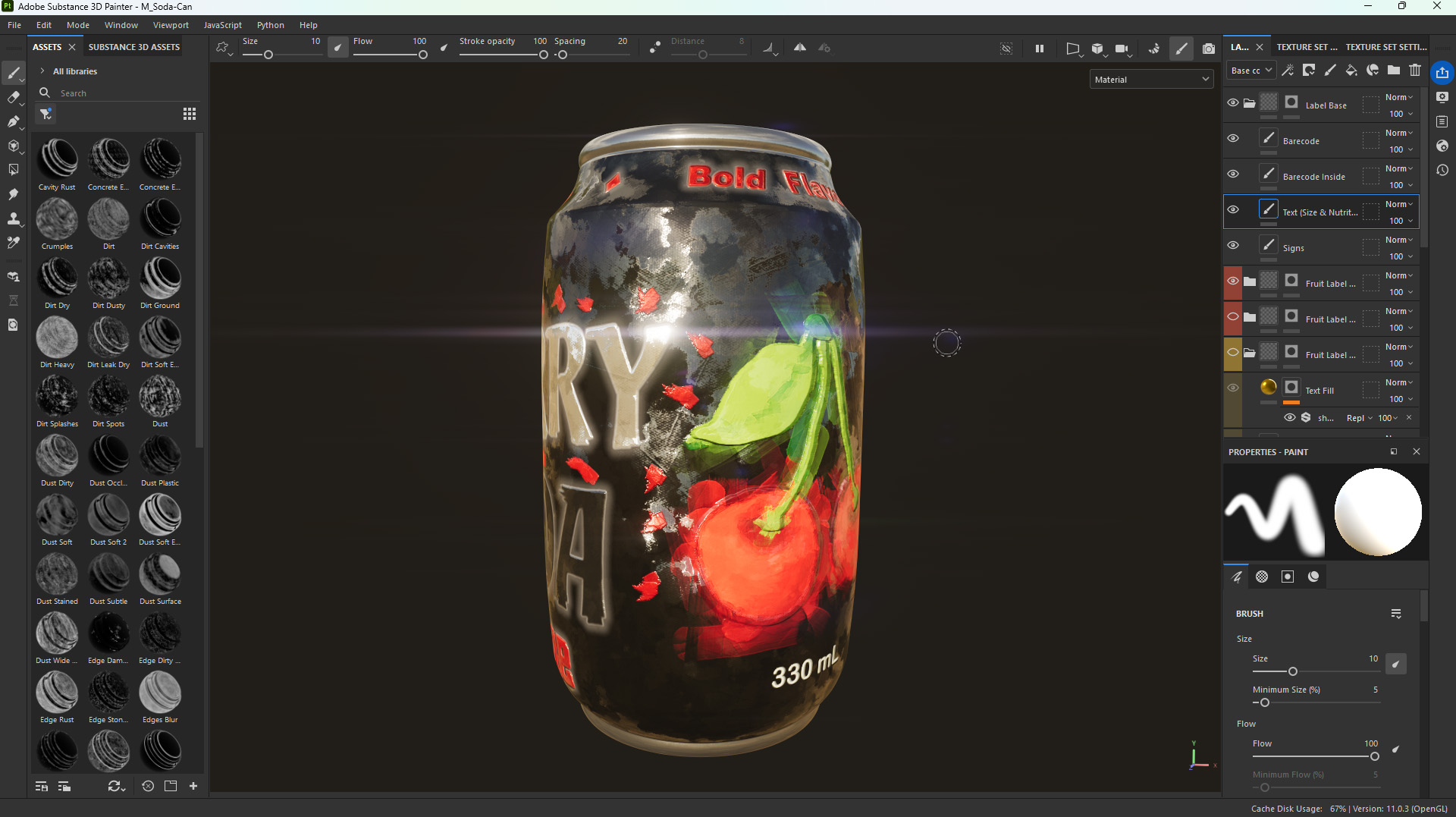 Soda Lemon Render