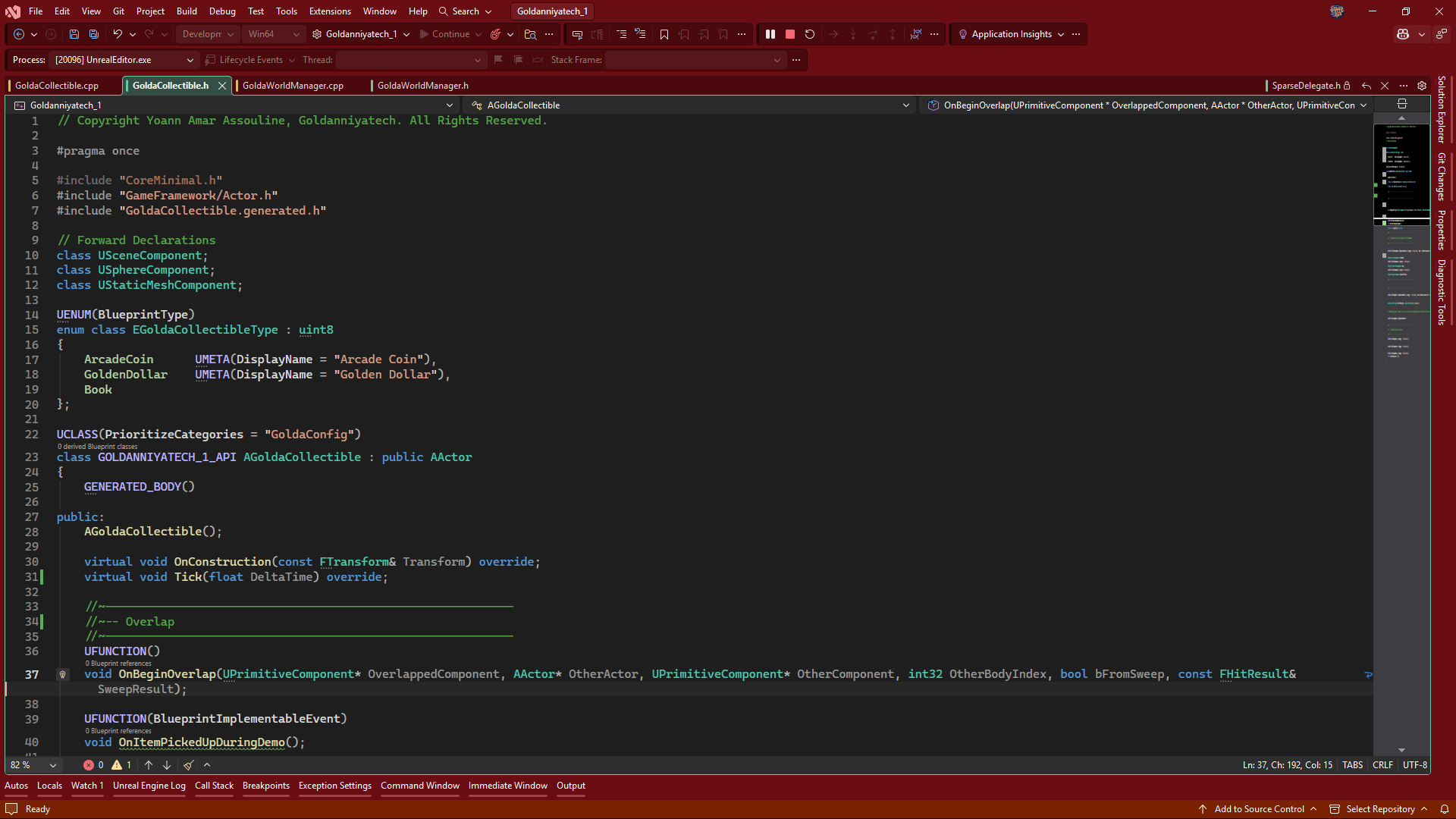 Code Unreal C++ développement gameplay