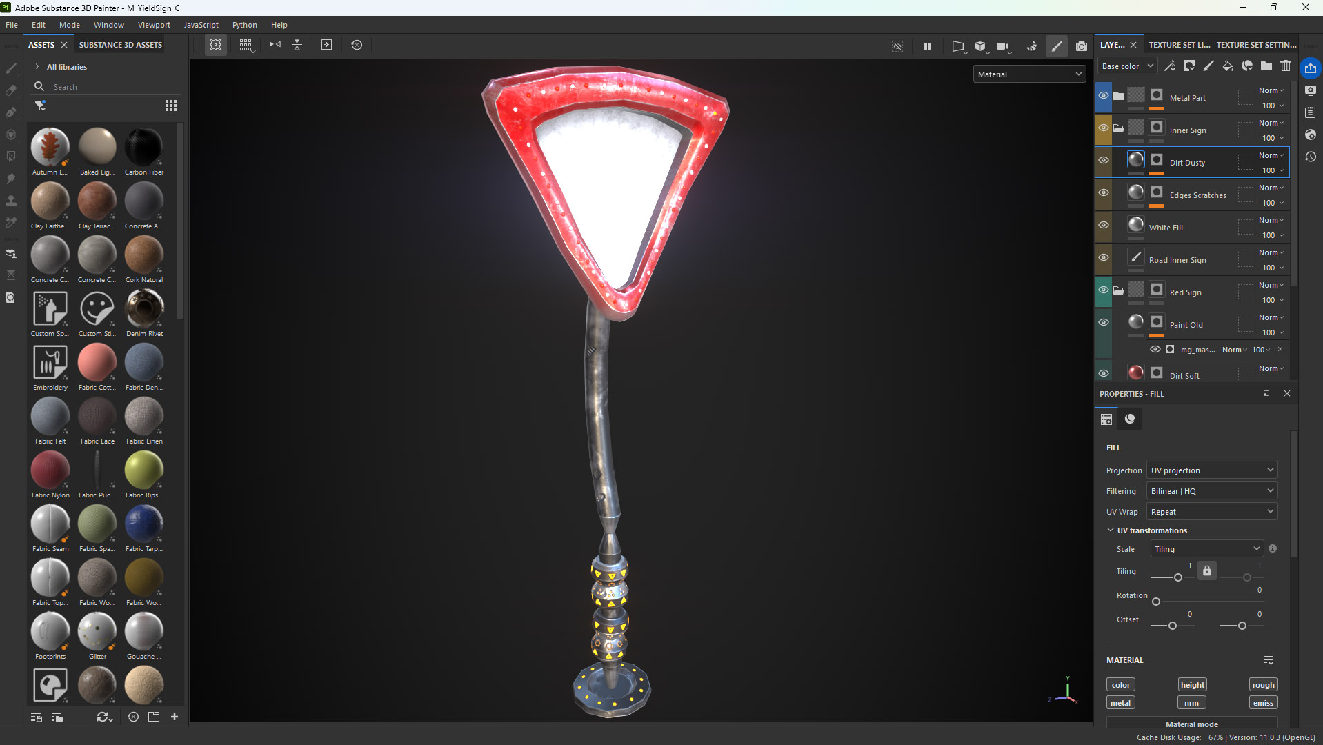 Yield Sign Render