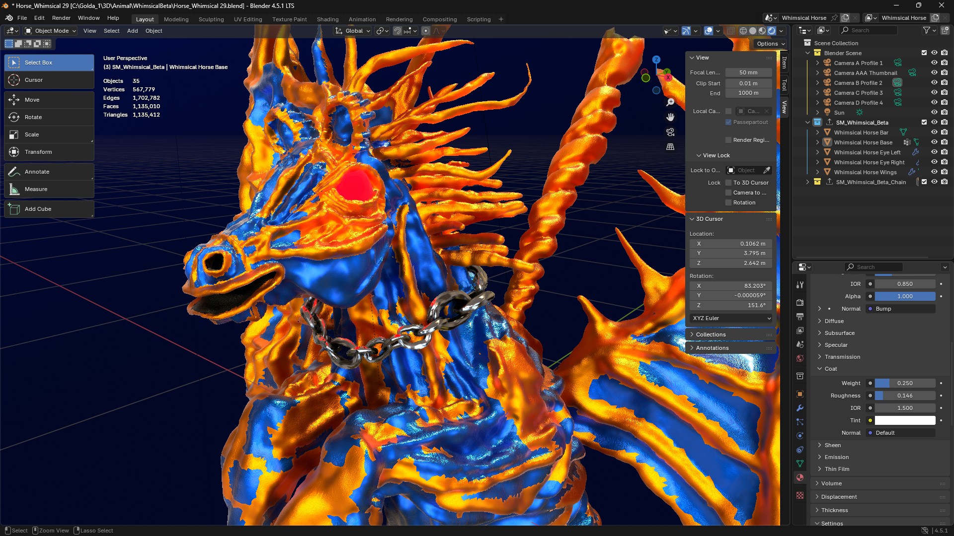 Whimsical Horse animal from Goldanniyatech